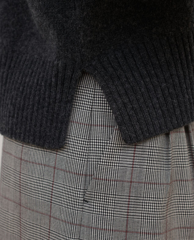Pullover mit Stehkragen aus Merinowolle