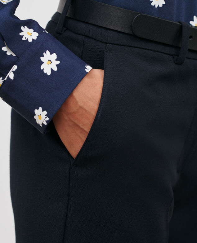 MARGUERITE - Zigarettenhose Black beauty