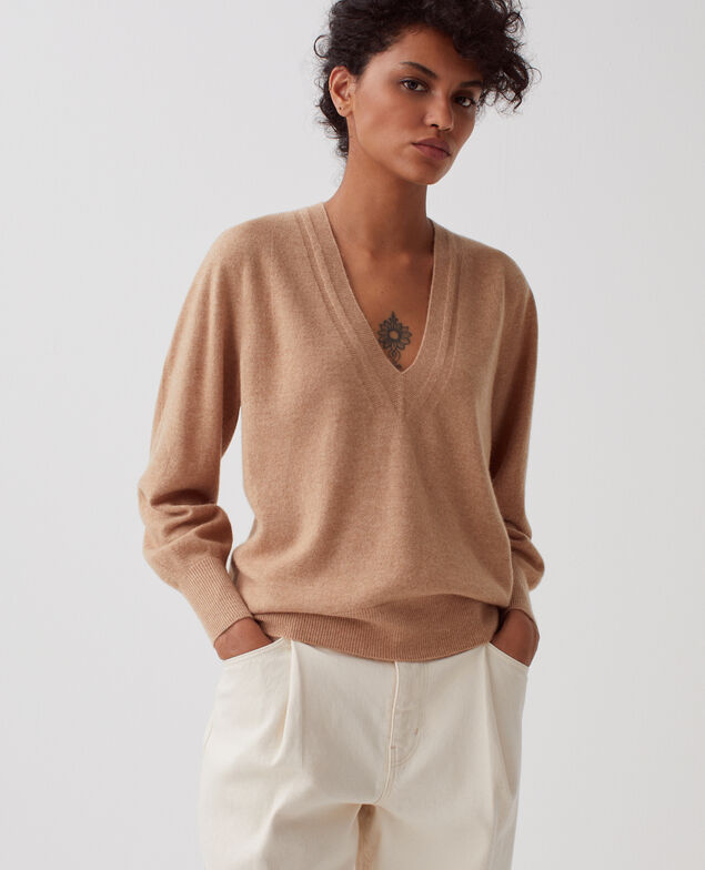 Pullover aus Kaschmir 8803 32 beige