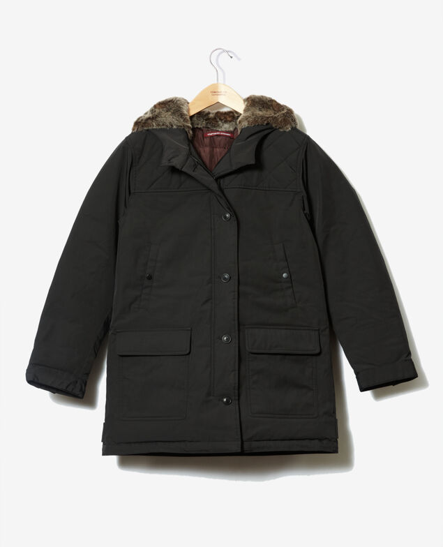 Parka mit einer Kapuze Noir