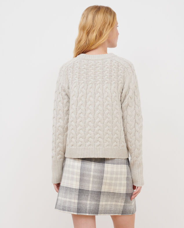 Pullover mit Rundhalsausschnitt aus Merinowolle