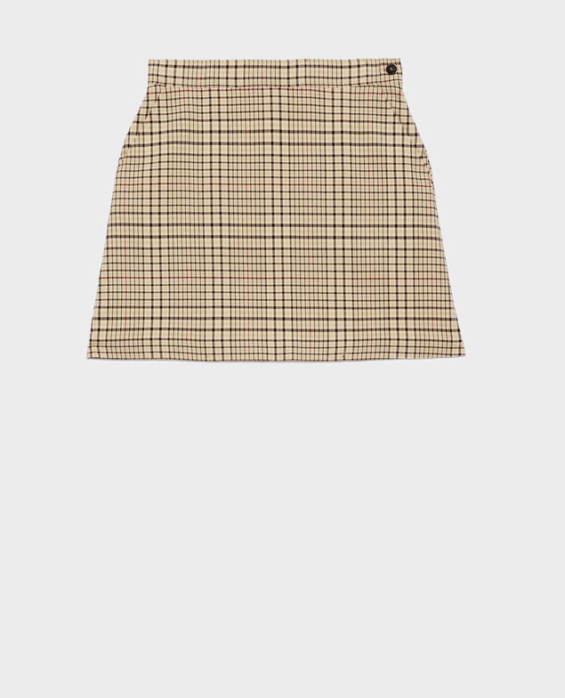 Karierter Minirock 0400 cream checks