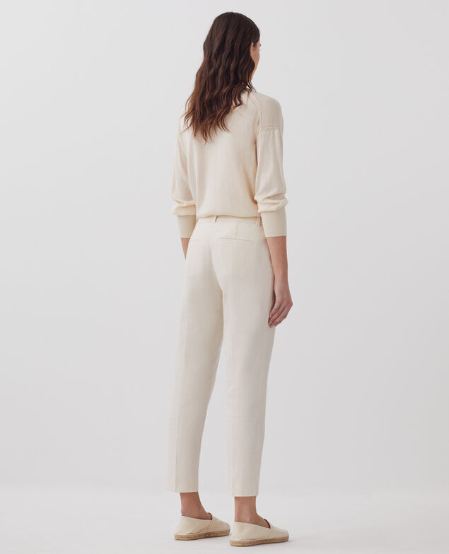 MARGUERITE - Zigarettenhose H303 white swan