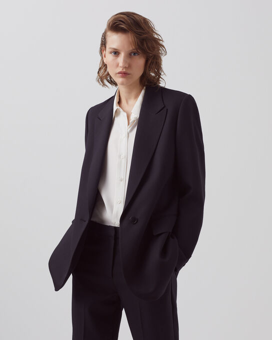 Blazer aus Wolle A091 BLACK
