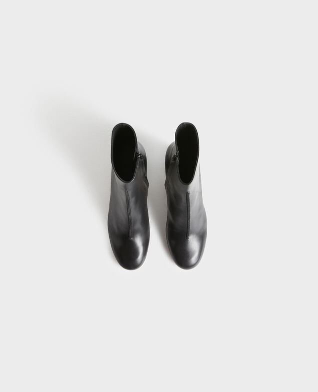 Lederboots mit Absatz