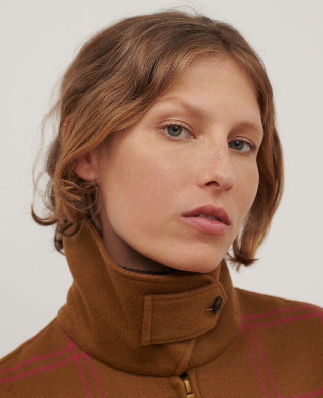 Kurzer Blouson aus Mischwolle