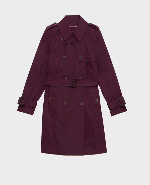 CATHERINE - Ikonischer Trenchcoat Potent purple Mambert