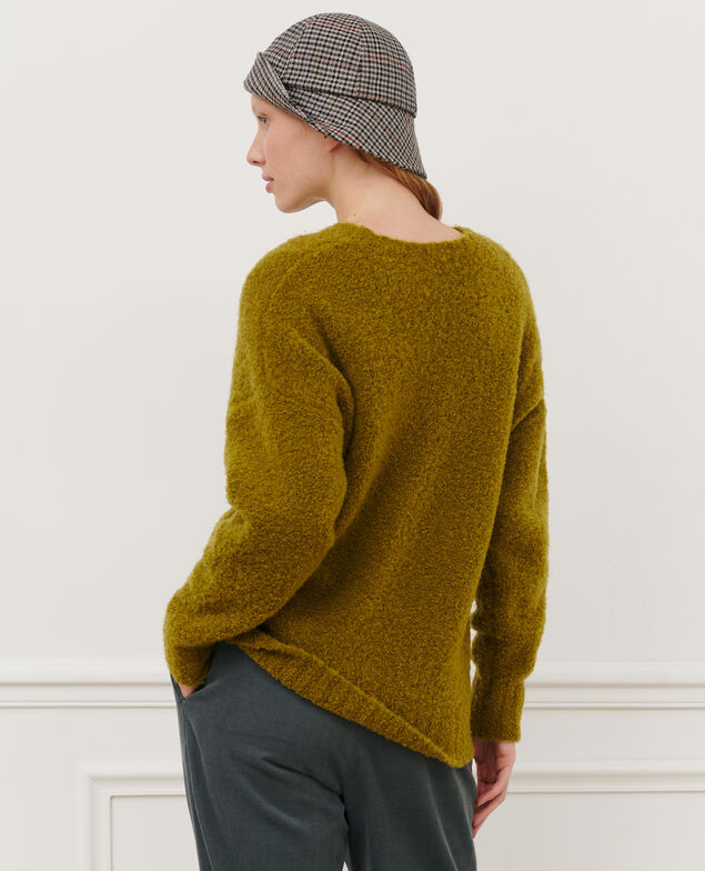 Pullover aus Mischwolle mit Rundhalsausschnitt 8833 54 green