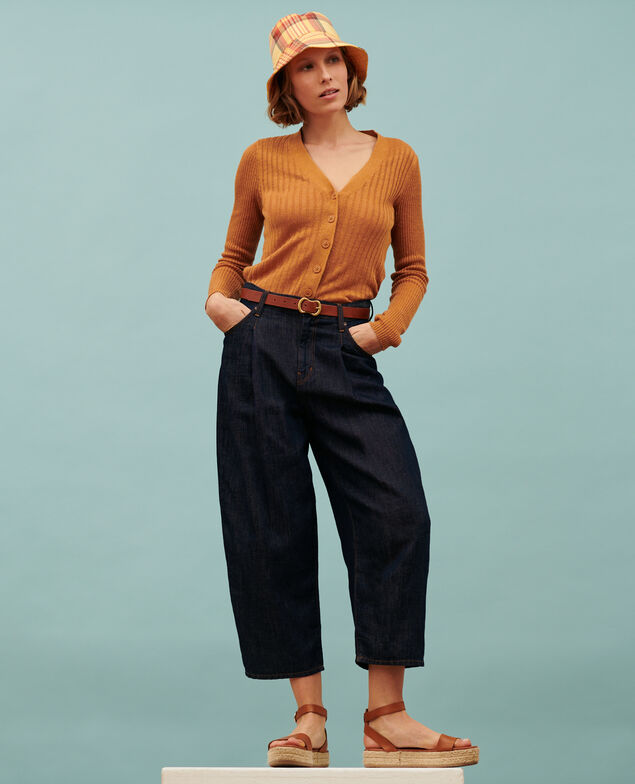 PEGGY - Karottenhose aus Denim-Canvas