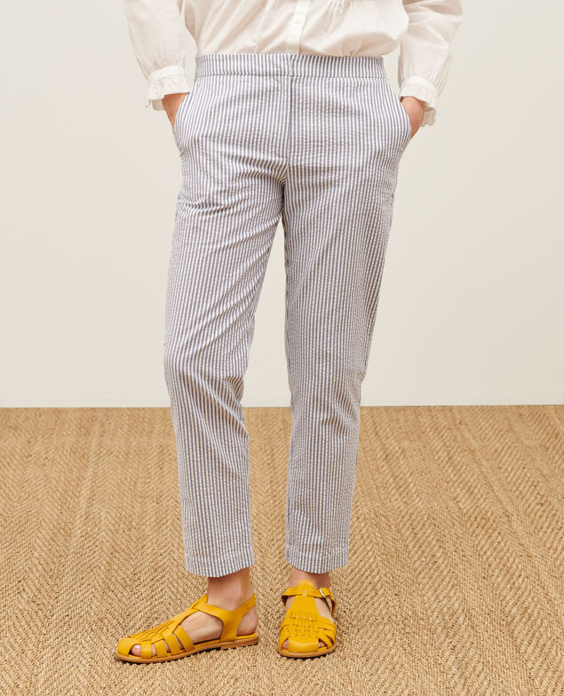 MARGUERITE - Zigarettenhose Str navy Nyokeasy