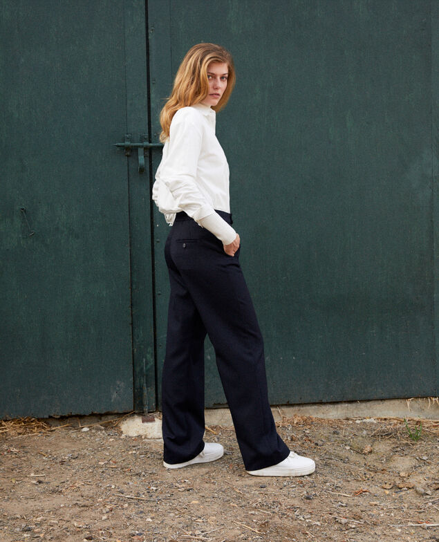 Gerade geschnittene Hose Dark navy