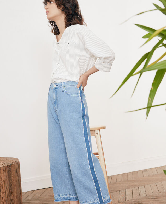 Cropped-Jeans Vintage wash