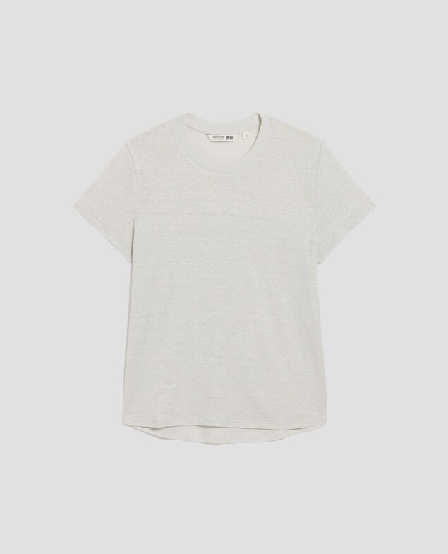 AMANDINE - T-Shirt mit Rundhalsausschnitt aus Baumwolle U020 light gray
