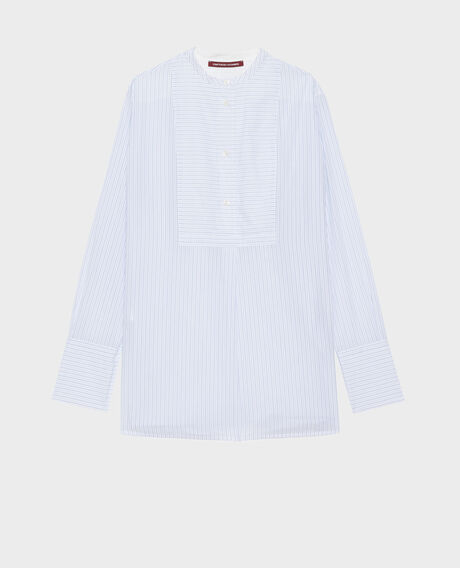 Bluse im Hemdstil aus Baumwolle 0622 blue medium stripes 3ssh289c21
