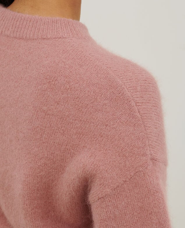Pullover aus Alpakamischwolle A110 pink knit