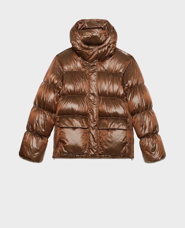 MARGOTTE - Kurze Daunenjacke 8804 34 brown