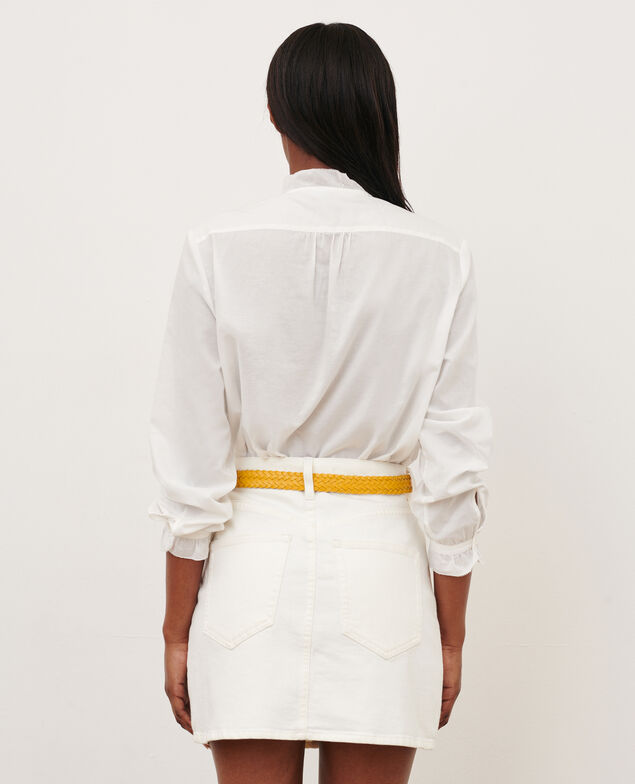 Minirock aus Jeans 0003 white denim