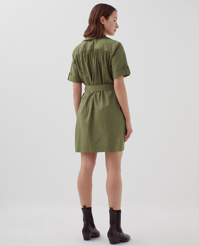 Cargo-Kleid mit Reißverschluss I560 covert green
