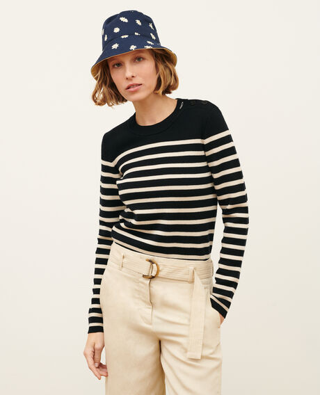 MADDY - Pullover aus Merinowolle im Marinelook 8824 09 black 2wju244w26