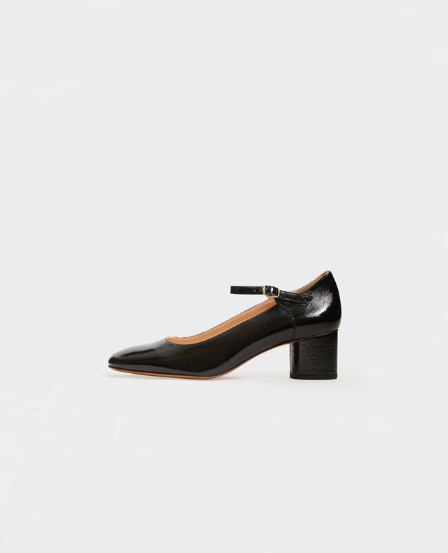 Babies aus Lackleder und runder Ferse  Black beauty