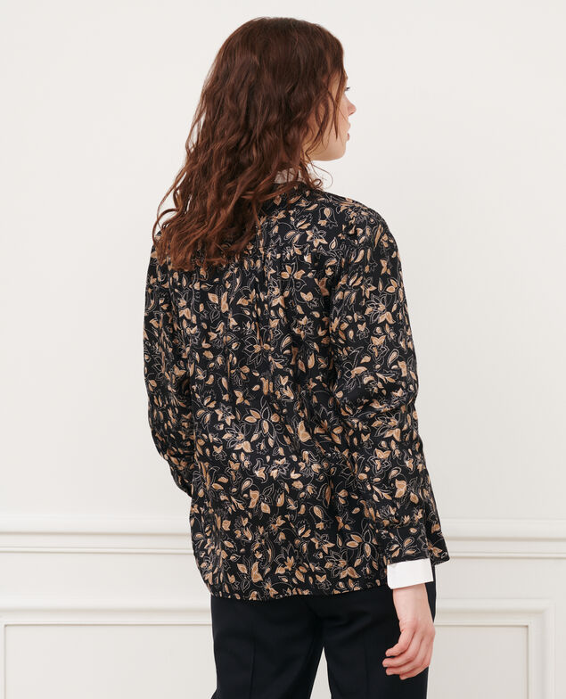 Gemusterte Bluse 8910 34 brown print