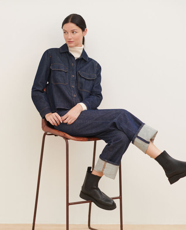 Jacke aus Denimstoff