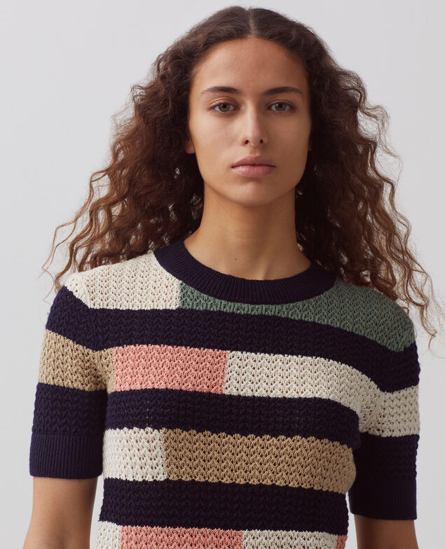 Pullover mit kurzen Ärmeln H691 st multico
