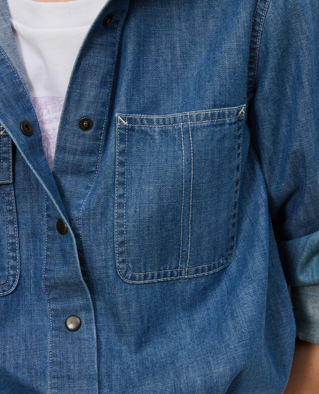 Jeanshemd mit Taschen Denim medium wash