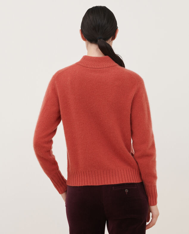 Pullover mit hohem Kragen aus Kaschmir