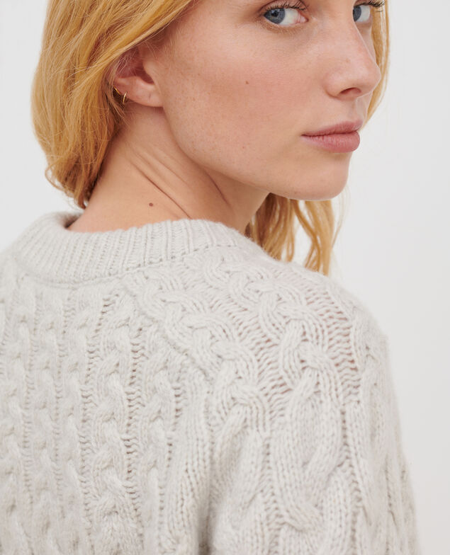 Pullover mit Rundhalsausschnitt aus Merinowolle