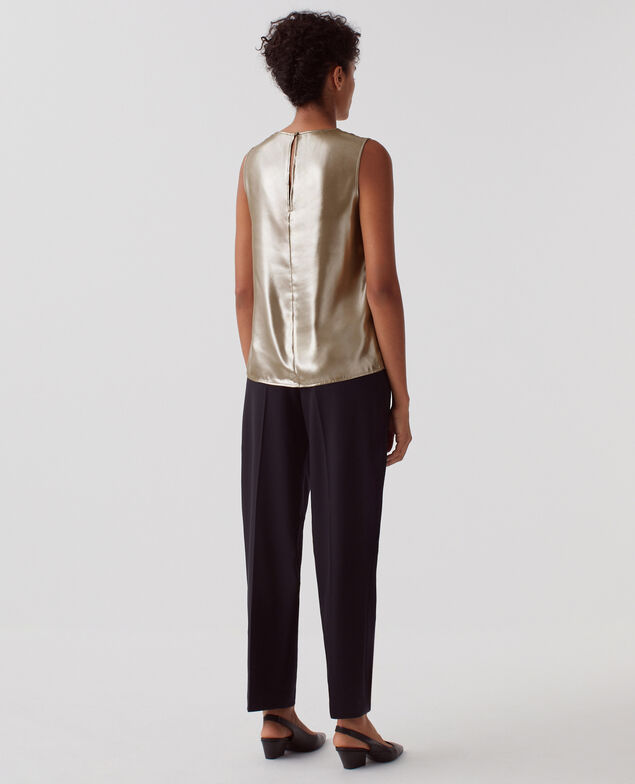Ärmelloses Top I322 dune beige
