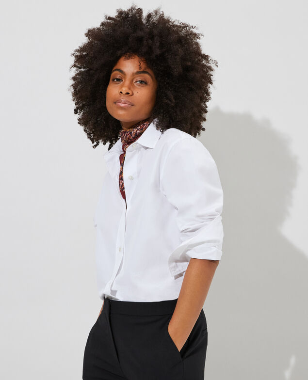 Boyish Bluse aus Baumwolle Optical white