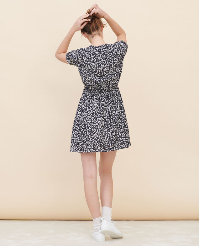 Wickelkleid 96 print navy
