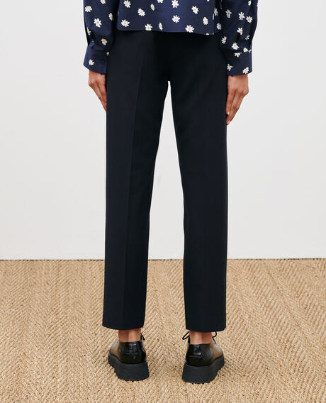 MARGUERITE - Zigarettenhose Black beauty Noko