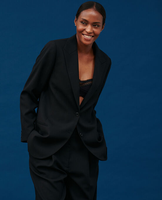 Blazer aus Wolle 4216 BLACK_BEAUTY