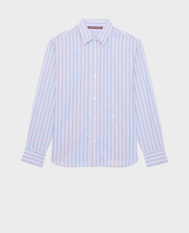 Boyish Bluse aus Baumwolle Popeline stripes