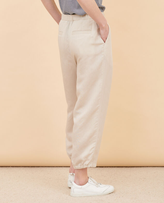 JOSÉPHINE - Joggerhose aus Mischleinen 7078 30_natural