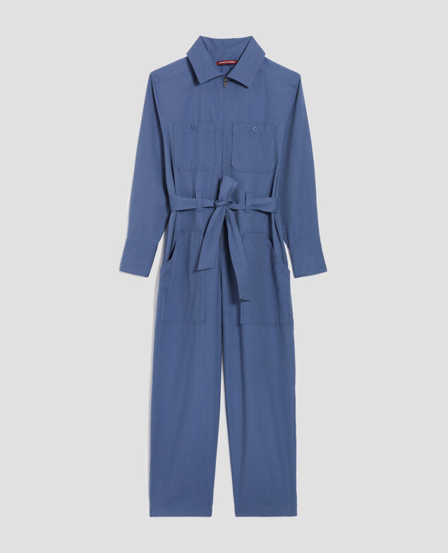 Cargo-Jumpsuit mit Reißverschluss I640 gray blue