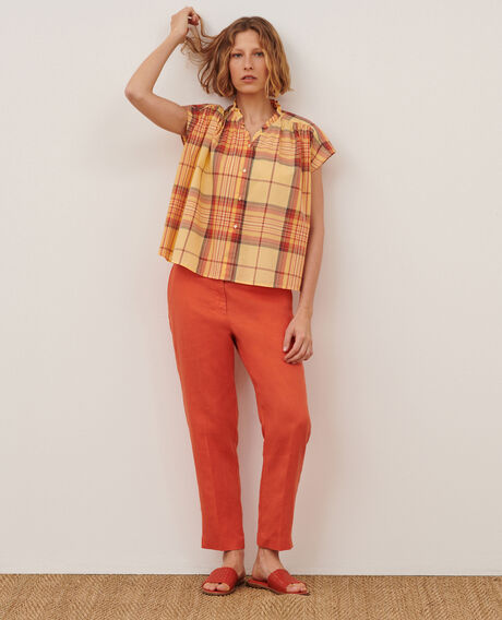 MARGUERITE - Zigarettenhose 0250 tiger lily orange 3spa005f03