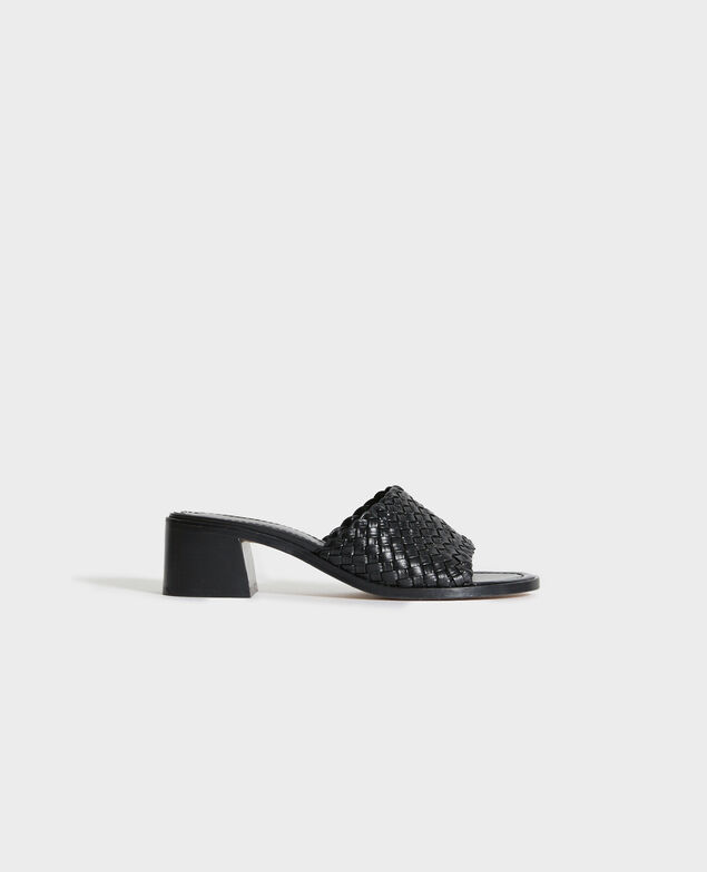 Ledersandalen mit Absätzen 09 black 2ss22353