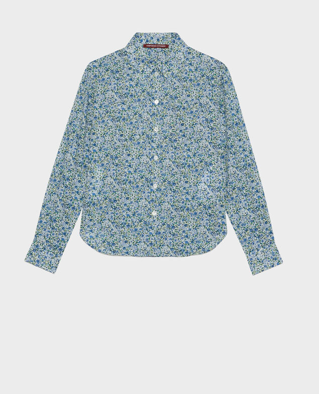 Baumwollbluse 92 print blue
