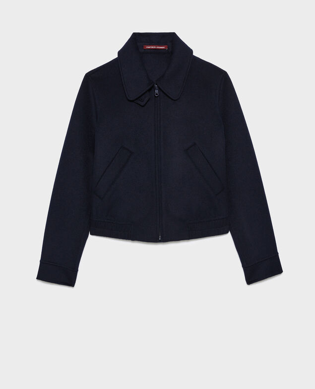 Kurzer Blouson aus Mischwolle