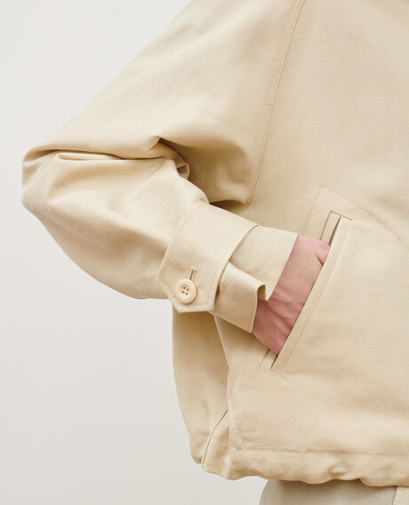 Blouson aus Mischleinen 0300 castle wall 3sja110c23