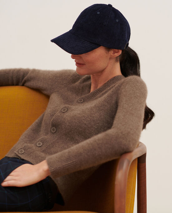Cardigan aus Kaschmir A350 LIGHT BROWN KNIT
