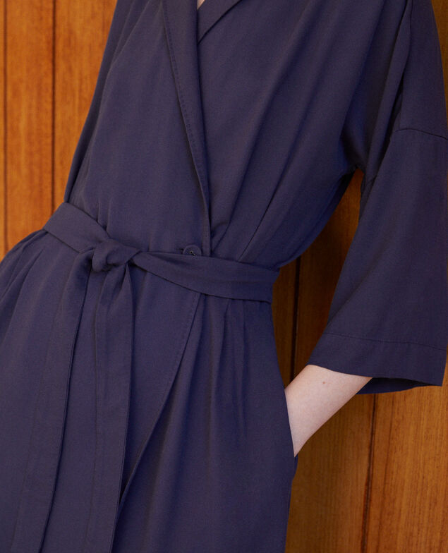 Wickelkleid Blau