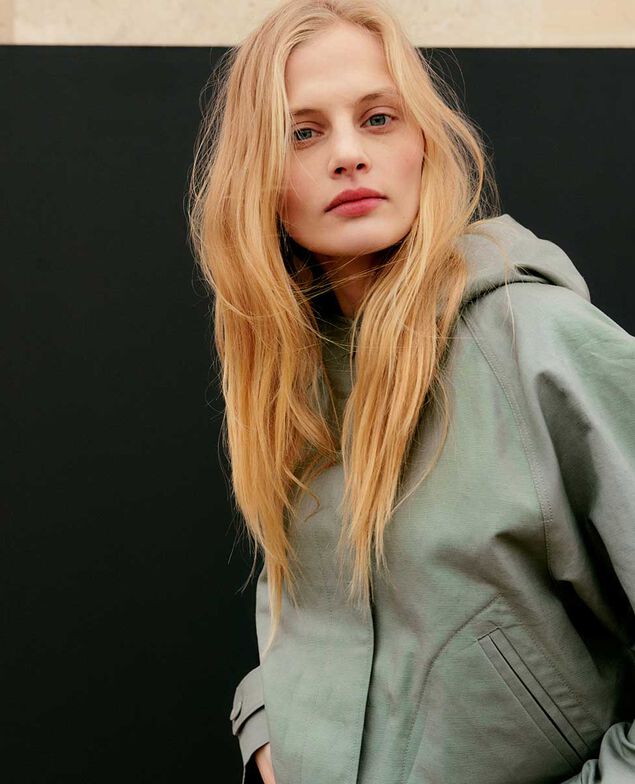 Blouson aus Mischleinen