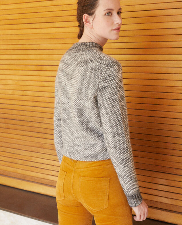 Pullover mit Stehkragen Silver gray/trush