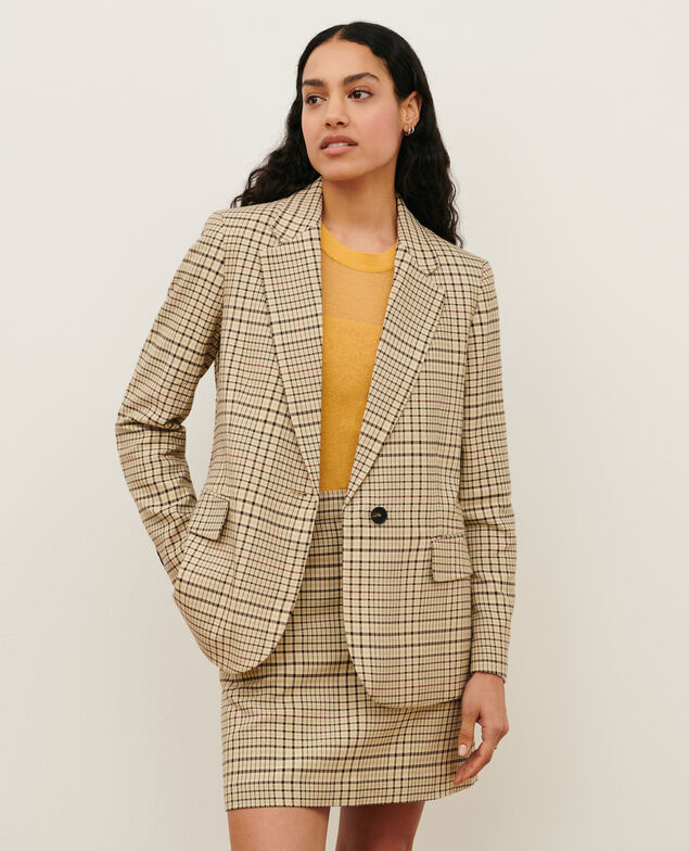 Blazer aus Mischbaumwolle