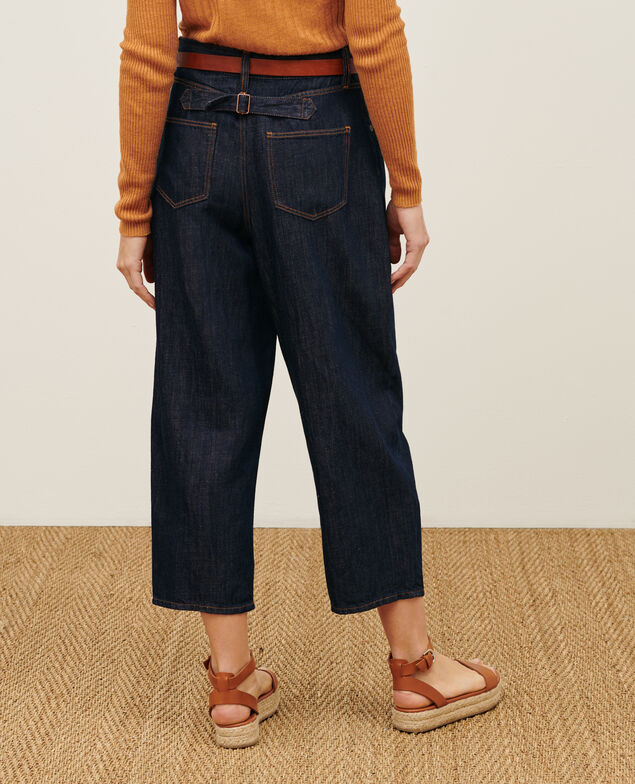 PEGGY - Karottenhose aus Denim-Canvas