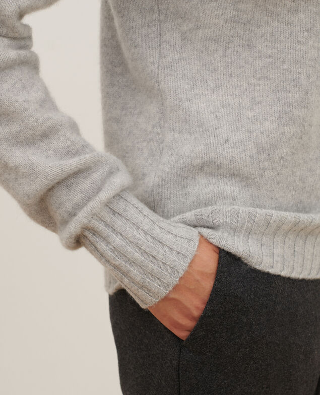 Pullover mit hohem Kragen aus Kaschmir